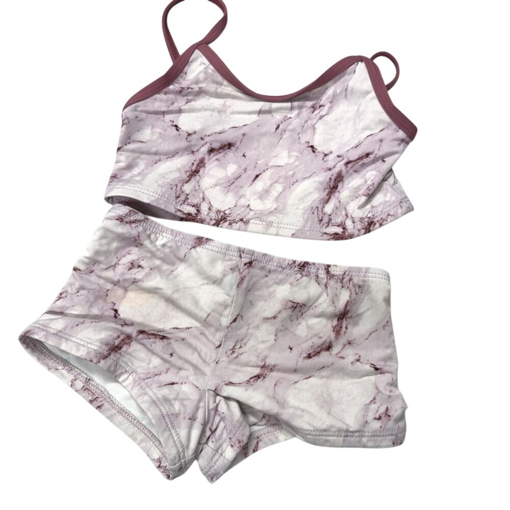 Dippin Daisys Purple Tie Dye Tankini Bikini Swimsuit Toddler 4 Swim Modest